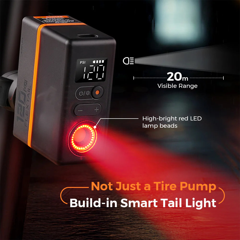 Flextail Tiny Bike Pump Mini 120PSI Rechargeable Bike Pump