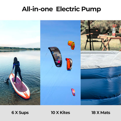 Flextail EVO SUP Pump 20PSI Cordless Rechargeable Pump