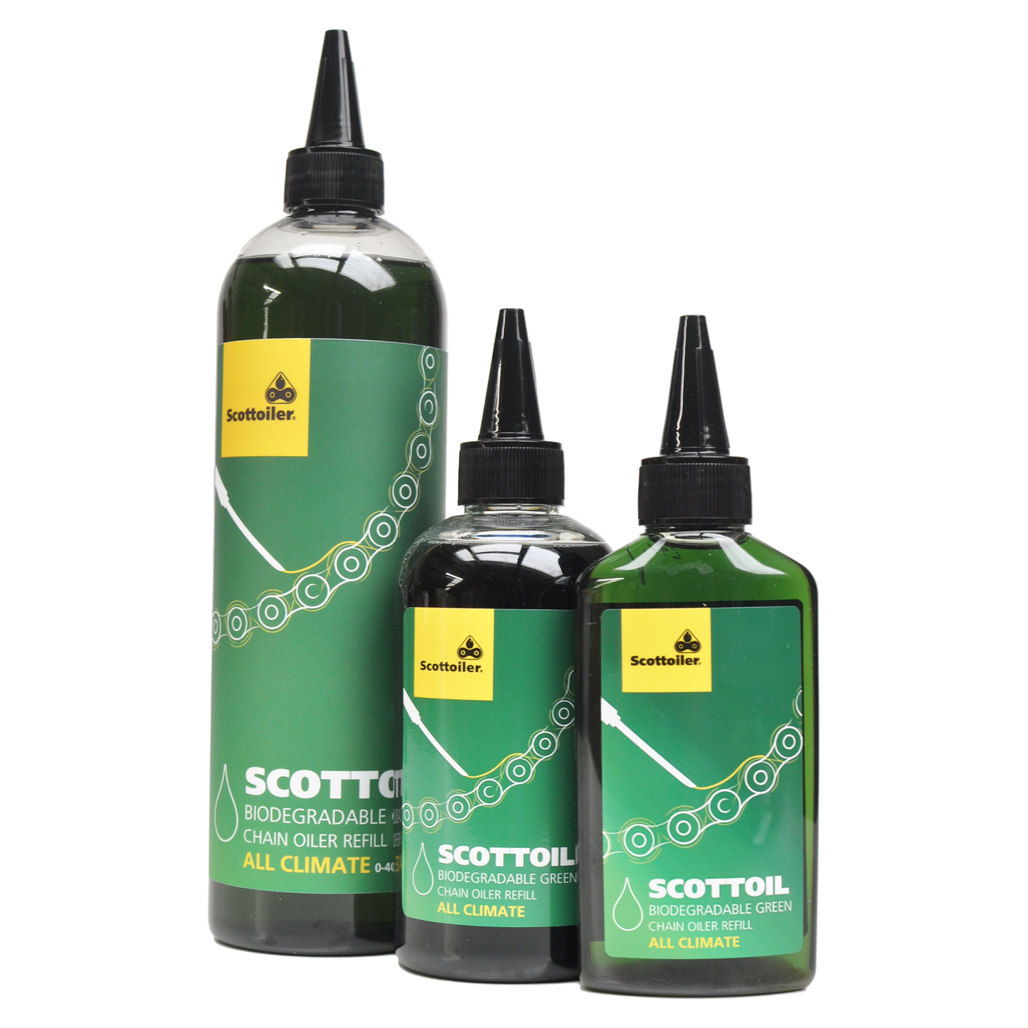 Scottoiler 500ml/16.9 fl.oz. of All Climate Biodegradable Green Scottoil