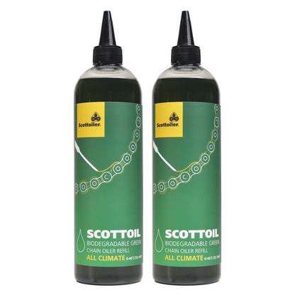Scottoiler 500ml/16.9 fl.oz. of All Climate Biodegradable Green Scottoil