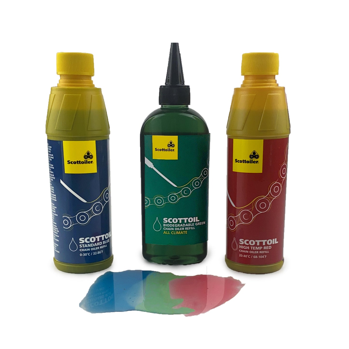 Scottoiler 500ml/16.9 fl.oz. of All Climate Biodegradable Green Scottoil
