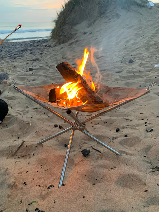 Large Portable Mesh Fire Pit - Camping. UK Seller fast delivery